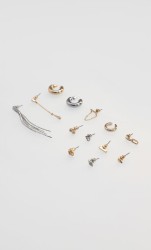 Set Aretes Plateados