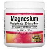 Natural Factors, Bisglicinato de magnesio, Puro, 200 mg, 120 g (4,2 oz)