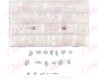Decoración con cristales en diferentes tamaños AURORA-TORNASOL y katana para uñas, en estuche rígido aprox de 12.5x 24.5cm con 2