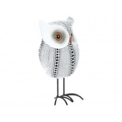 Figura decorativa búho Haus Deko blanco