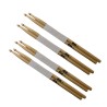 Paquete de 4 pares de Baqueta para Bateria Punta Madera DMBQ000