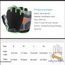 GUANTES TRANSPIRABLES NEGRO NARANJA L
