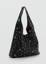 Bolso troquelado tachuelas