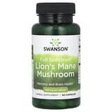 Swanson, Hongo melena de león de espectro completo, 500 mg, 60 cápsulas