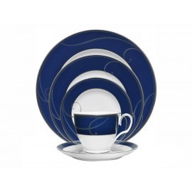 Noritake Vajilla Platinum Wave Indigo 96...