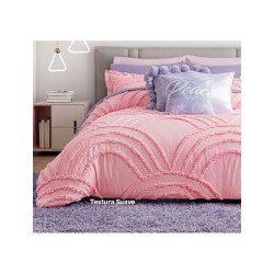 Edredón tufted con fundas Faby