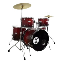 Bateria Extreme EXBT075 de 5 piezas, color Caoba