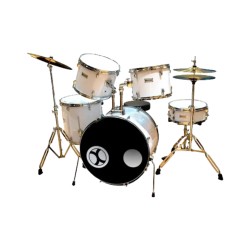 Bateria Extreme EXBT080 de 5 piezas color blanca