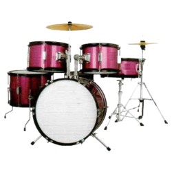 Bateria Infantil Marca Extreme Serie JR 5 Piezas Banco, Platillos y Baquetas Incluidas