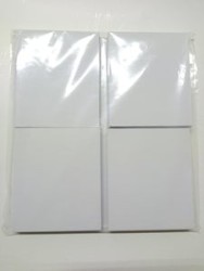 Interior para 4 libretas de 1/8 Oficio "Blancas"