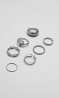Set Anillos Plateados