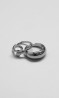 Set Anillos Plateados