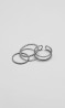 Set Anillos Plateados