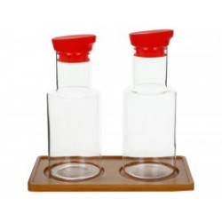 Juego de aceitera y vinagrera Köök rojo