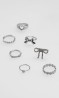 Set Anillos Plateado