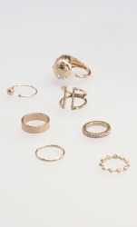 Set Anillos Dorado