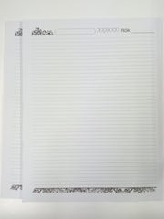 Interior para libretas de tamaño carta estilo "Raya decora"