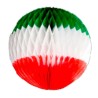 Esfera papel decorativa tricolor