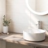 Naia Mezclador monomando para lavabo con caño alto desagüe click-clack cold start Cromo