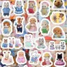 Planilla con 34 Stickers Cortados con Laser Gatos Memes