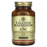 Solgar, Calcio y magnesio más zinc`` 100 comprimidos