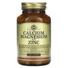 Solgar, Calcio y magnesio más zinc`` 100 comprimidos