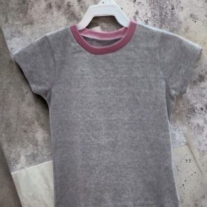 Playera Kids Colores Liso Gris