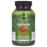 Irwin Naturals, Bloqueador de Carbohidratos 3 en 1, Máxima Potencia, 75 Cápsulas Blandas