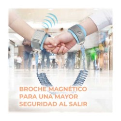 Arnés de seguridad para niños con broche de llave y resorte estirable hasta 1.5m, variedad de colores