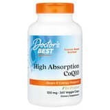 Doctor's Best, CoQ10 de alta absorción con BioPerine, 100 mg, 360 cápsulas vegetales
