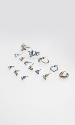 Set Aretes Plateados
