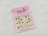 Decoración sticker FIGURAS MIXTAS 3D para uñas aprox de 9.5×6.5cm por planilla, surtido (PB) (Chica, NO grande)