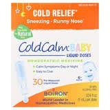 Boiron, Cold Calm Baby, Suplemento para aliviar el resfriado de los bebés en dosis líquidas, 6 meses en adelante, 30 dosis líqui