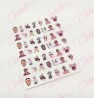 Decoración sticker BAD BUNNY para uñas aprox de 6.5×8.5cm por planilla, surtido