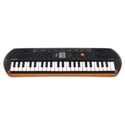 Teclado musical Casio Mini SA-76 44 teclas negro/naranja