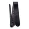 Tahalí para Guitarra Acústica de Cuero Plegado Premium (Negro)
