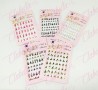 Decoración sticker de FLAMAS para uñas aprox de 9x15cm por planilla, surtido A25-ZT13 (PB)