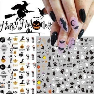 Set de Pegatinas para Uñas con diseños de Halloween