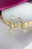 Aretes largos zirconia cristal 77C