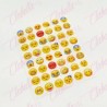 Decoración sticker EMOJI para uñas aprox de 6.5×8.5cm por planilla, surtido (PB)