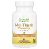 Super Nutrition, Milk Thistle Phytosome, Fitosoma de cardo mariano, 160 mg, 60 cápsulas vegetales