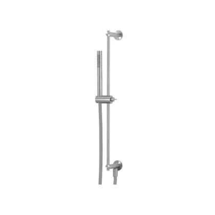 S22 Barra deslizante para ducha con salida, flexible y ducha teléfono Inox Cepillado