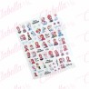 Decoración sticker FROZEN para uñas aprox de 6.5×8.5cm por planilla, surtido (Oferta)