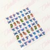 Decoración sticker LILO Y STITCH para uñas aprox de 6.5×8.5cm por planilla, surtido