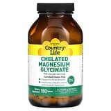 Country Life, Glicinato de magnesio quelado, 400 mg, 180 comprimidos (133 mg por comprimido)