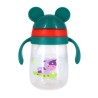 Vaso infantil de plástico antiderrames con diseño animado y agarraderas, variedad de colores / X257
