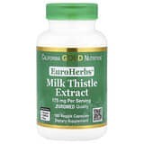 California Gold Nutrition, EuroHerbs, Extracto de cardo mariano, Calidad Euromed, 175 mg, 180 cápsulas vegetales