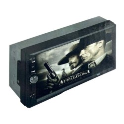 Pantalla táctil mp5 para vehículo con estereo, radio, entrada usb y tf + control remoto / 7010b