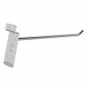 1pza Gancho de 25cm en color blanco o cromado para panel ranurado / zf-0067