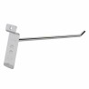 1pza Gancho de 25cm en color blanco o cromado para panel ranurado / zf-0067